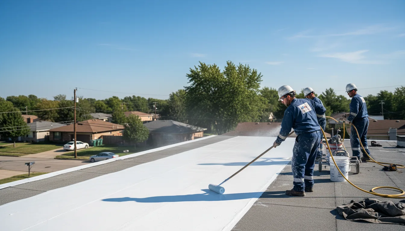 Commercial roof coating in Sanger, CA near me